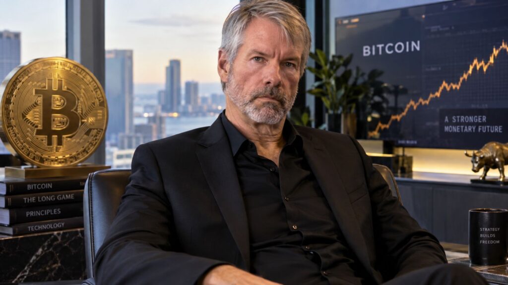 Michael Saylor houdt met Strategy 673.783 Bitcoin en ziet het verlies als tijdelijk