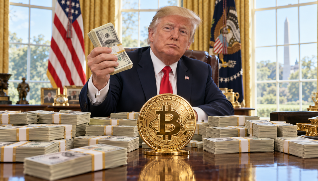 Trump vuelve a prometer 5.000 dólares a los estadounidenses: ¿podría esto hacer que suba el bitcoin?